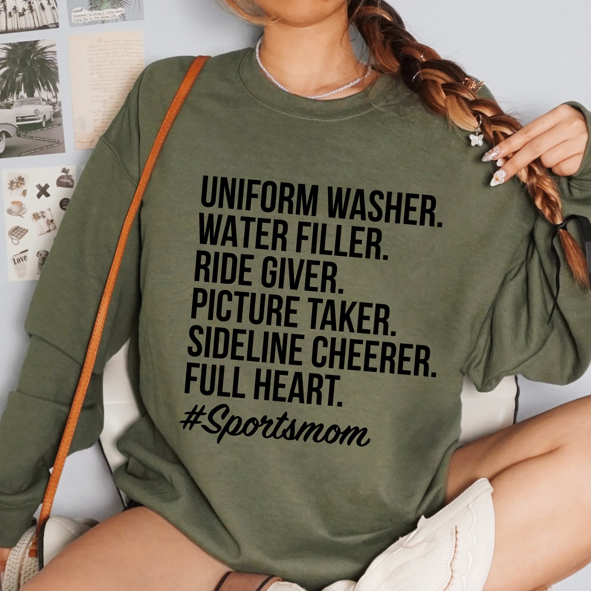 Sports Mom, Football, Soccer, Baseball, Basketball, Volleyball, Tailgate Party Sweatshirt