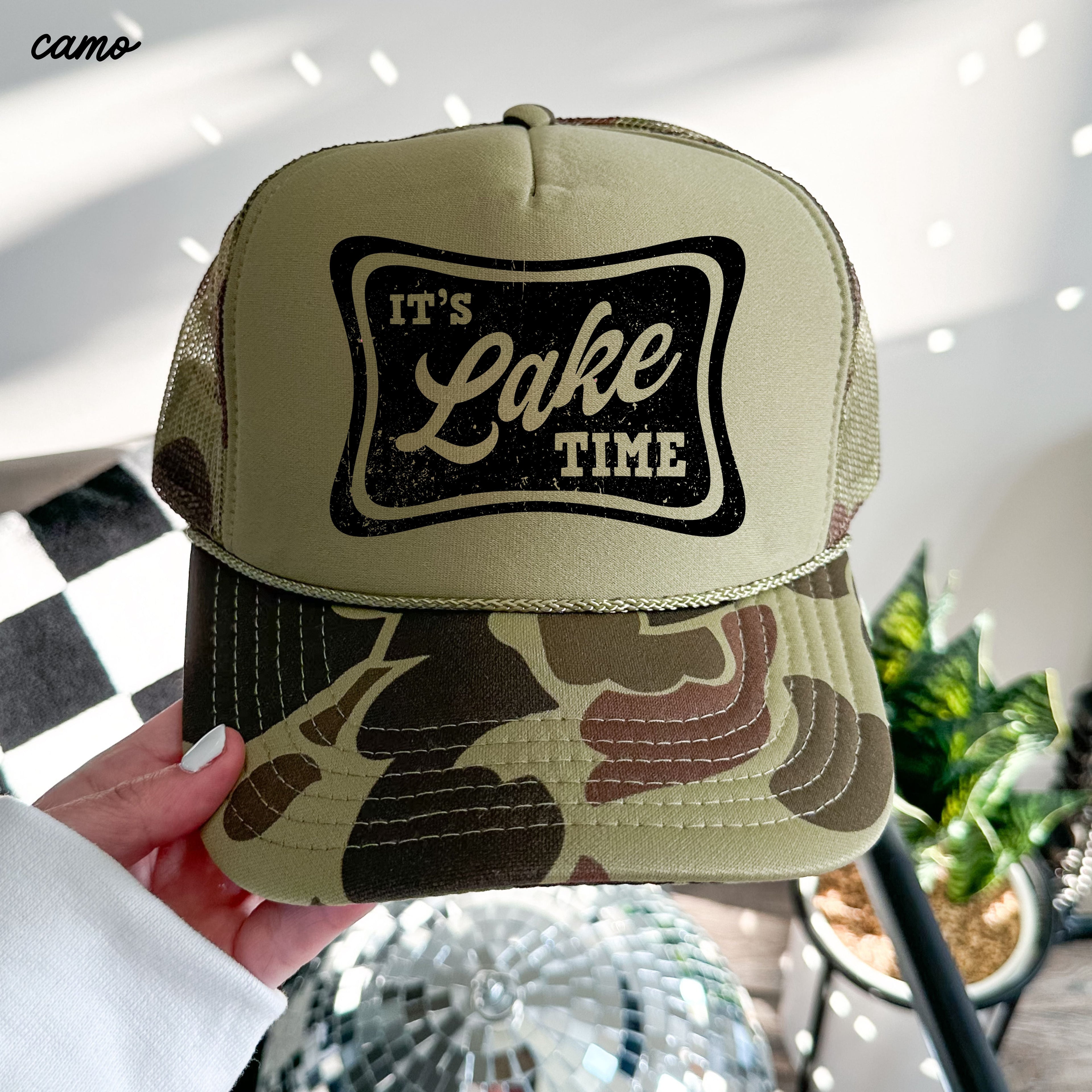 It's Lake Time Trucker Hat *9 COLORS