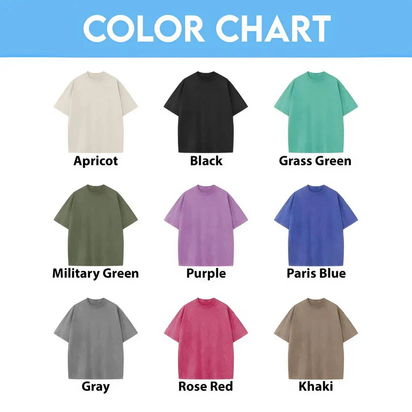 Modelo UFO Cowboy Vintage Washed T-Shirt – 230g Heavyweight Retro Streetwear